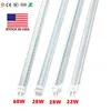 T8 LED Bulbs 4 ft 4 Feet 1200MM 18W 22W 28W LED Tubes Lights G13 Lamp Work into Existing Fixture Retrofit Light