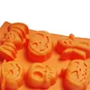 Silicone Chocolate Mould Halloween Motif DIY Fondant Candy Mould Skull Pumpkin Bat Silicone Cookie Chocolate Mold