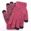 Wholesale Of New Cross Border Knitted Warm Gloves Men's Winter Extra Thick Anti Skid Wool, Outdoor Customized Touch Screen Gloves Wholesale