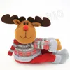 Nieuwe Cartoon Doll Kerst Gordijn Gesp-venster Kerstdecoratie Xmas Santa Claus Pluche Toy Window Accessoires T2I51448