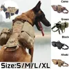Trwałe nylonowe uprzęże pies taktyczna kamizelka wojskowa kamizelka do treningu zwierząt domowych średnie duże psy na zewnątrz rozszerzalność