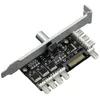 Dizüstü Soğutma Pedleri PC 8 Kanallar Fan Hub Hız Kontrol CPU Durumda HDD VGA PWM W / PCI Braketi Gücü 12 V Soğutucu1