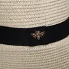 2020 nouveau chapeau de soleil petits chapeaux de paille d'abeille chapeau tressé doré femme crème solaire lâche pare-soleil casquette plate visor1