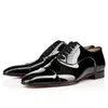卸売ファッション赤底の靴グレッゴ Orlato フラット本革オックスフォードメンズウォーキングフラットウェディングパーティーローファー男性靴