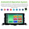 10,1-Zoll-Android-Auto-Video-GPS-Navigation für Toyota Highlander-2015 mit Bluetooth-Touchscreen, unterstützt TPMS-DVR