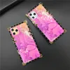Custodia per telefono quadrata in marmo rosa moda per Samsung Galaxy Note 20 Ultra 10 Plus S8 S9 S10 S20 Plus J6 A71 A20 A50 A70 A51 A81 Cover per telefono