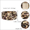2021 модные леопардовые кожаные браслеты для женщин, многослойные браслеты с геометрической магнитной пряжкой, браслет Jewelry1212W