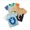 Kids T Shirts Cotton Short Sleeve Boys Shirt Cartoon Children Girl Sweatshirt Boat Neck Toddler Tops Summer Kids Clothing 24 Designs DW5875