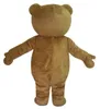 2019 usine ours en peluche mascotte Costume dessin animé déguisement rapide adulte taille279q