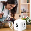 Square Flip Automation Timers 15-20-30-60 Minutes Learning Timer Kitchen Cooking Flips Cube Clocks LCD Display Countdown Clock BH4021 TQQ