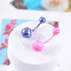 Set of 16 Pack Stainless Steel Navel Ring Baking Paint Belly Button Rings Piercing Stud Fashionable Jewel Gifts for Women