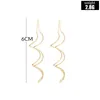 Stud Simple Spiral Wave Earring 2022 Winter Fashion Girl Gold Statement Orecchini per le donne Gioielli iperbole Mamma Regalo di compleanno1 Kirs22