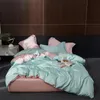 Sondesonトップグレード100％シルクイエロー寝具セット健康的な美しさクイーンキング羽毛布団カバーフィットシートピローケース1