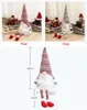 Árbol de Navidad Gnome Topper sueco Tomte Adornos de Santa Gnome Gnomos felpa escandinava Decoración de Navidad Casa DHE1250