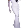 52 cm dentelle gants Extra Long élastique maille fil mince gaze pur blanc noir soie soirée Vestido De Noche mariée se marier WWS051