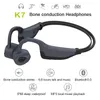 K7 Bluetooth-oortelefoon Draadloze oordopjes IP68 Waterdichte MP3 Zwemmen Sport Headset Botgeleiding Hoofdtelefoon Run Duiken met Microfoon