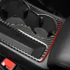 Soporte para vasos Interior de fibra de carbono, pegatina decorativa para coche, cubierta embellecedora de elemento S para Audi A4 A5 2009-2016, accesorios de estilo de coche