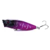 Hot Selling Popper Lure 6.5cm 9.2G 6 # Haken Top Water Magician Popper Hard Aas, Plastic Vissen Lokken, (PO011) 72PCS, Freeshipping