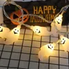 1,5 m 10 Led Halloween Kürbis Geister Skelette Fledermaus Spinne Led Licht String Lampe Hängen Horror Halloween Dekoration Party liefert