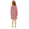 Europejski i Amerykański Nowy Popularny Dziecięca Nosić Choinki Stripe Dot Drukuj Jesień Z Długim Rękawem T-Shirt Spódnica Dress Dress