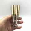 4 ml 2,5 ml Lipgloss Kunststoff Flasche Container Leere Gold Tube Eyeliner Wimpern Container Mini Lip Gloss Split Verpackung Flaschen