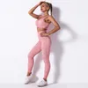 Kobiety z czołgów Camis Designer Women Womens Yoga Fits Suits TrackSuits bezproblemowy sportowiec Fitness Gym Załóż dwupoziomowy trening Bra Legginsy dla kobiety