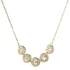 Chains Kinel Lucky Letter 925 Sterling Silver Necklace Ins Simples Mulheres Casamento Partido Jóias Presente Entrega Gratuita1