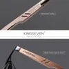 Kingseven 2020 Wood Men Zonnebril Polariseerde houten zonnebril voor vrouwen Mirror Lens Handgemaakte mode UV400 Eyewear Accessories246D