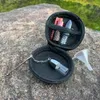 Snuff Set Bag Include Glass Snuff Sniffer Snorter Dispenser + Glass Pill Bottle + Plastic Funnel + Snuff Jar With Spoon