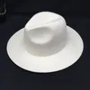 Wool Felt Women039s Hats White Wide Brim Fedoras for Wedding Party Hats Fedora caps1076906