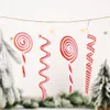 New Christmas Decorations Creative Red And White Candy Pendant Plastic Lollipop Hanging Piece Simulation Candy Wholesale 2021 New Year