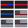 Stripe Star Flag Amerika Black Blue Red White Classic National Flags 90 * 150cm Independence Day Banner Hot Sale 5DS G2