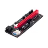 6 adet / grup 009s Yükselticiler PCIE PCI-E PCI Express Riser Kart 1x 4x 16x USB 3.0 Çift 6pin Veri Kablosu 2 LEDS1 ile BTC Miner Için