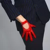 Пять пальцев перчатки женская натуральная овчарная кожаная кожаная кожаная перчатка