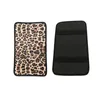 Funda de neopreno para reposabrazos de coche con patrón de leopardo y girasol, ajuste Universal, suave, cómoda, para consola central de vehículos