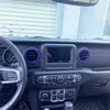 Roxo Ashboard Ar Condicionado Ventilação guarnição Para Jeep Wrangler JL JT 2018+ Factory Outlet Auto Acessórios Interno