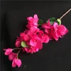 Faux bougainvilliers à tige unique, 31.5 pouces de longueur, Simulation de bougainvilliers lobulaires pour la maison, fleurs artificielles décoratives de mariage