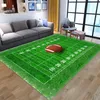 3D Green Football carpet kids room baseball rug field parlor bedroom living room floor mats children large rugs home customized6003297