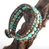 Fashion Boho beads Bracelet Jewelry Colorful Natural Stone Friendship Beaded Wrap Braceletes DropShip