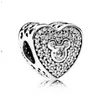 100% 925 Sterling Silver Charm Piercing Heart Hollow Crystal Fit European Women 791477ENMX 792049CZ 792050CZ 791457CZ 791818MOP 791457CZ