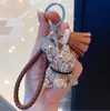 Party Foose Creative Diamond-Stuced Bear Bear Keychain женская блестящая личности сумка подвеска подвеска сетевые красные милые автомобильные подарочные украшения