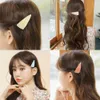 Mode Koreaanse Geometrische Driehoek Haar Clips Haarspeld Vrouwen Meisjes Snoep Kleur Scrub Triangle BB Haar Clip Haaraccessoires