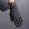 Mujeres de tejido de tejido de lana Invierno Otoño Invierno Guantes de Finger Oficina Mano Homen Accesorios Peluche Femenino Sólido Color1