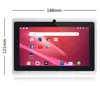 Il più recente Tablet PC 512 MB RAM 4 GB ROM Q88 A33 Quad Core Doppia fotocamera 7 "Android 4.4 Torcia WiFi Schermo capacitivo Allwinner Multi colori