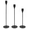 3 st/ställ in ljusstakar Dekorativ ljusstake Holder For Wedding Dinning Party Metal Taper Candles Stand JK2009KD1