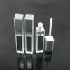 5/10/20/30/50pcs 7.5ml Square Lip Gloss Tube Empty Lip Gloss Bottle with LED Light Mirror Clear Cosmetic Containers Makeup Tools