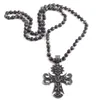 MD – bijoux Boho en pierres naturelles, colliers longs noués en métal noir, livraison directe, 1553196