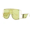 المتضخم النظارات الشمسية 2020 مصمم العلامة التجارية النساء الرجال ظلال Blockt قناع ساحة كبيرة نظارات شمسية نسائية Oculos UV400 نظارات