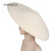 45*33 CM kadınlar için büyük büyüleyici taban balo başlığı büyük parti şapka şapka düğün DIY saç aksesuarları1