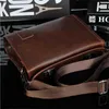 Summer masculino de estilo coreano de moda casual bolsa de couro PU 10 polegadas Crossbody Office Notebook Bolso Cuero1